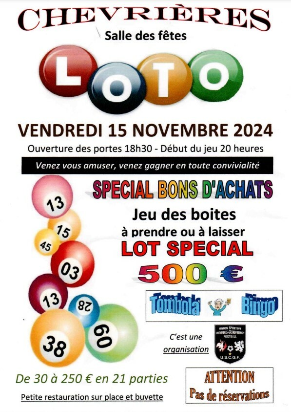 Loto du 15 novembre !