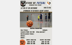 Stage de Futsal !