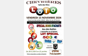 Loto du 15 novembre !